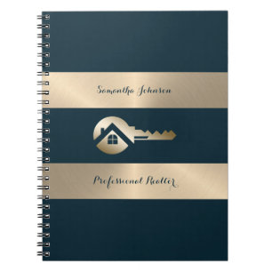 Cuaderno moderno de bienes raíces Blue Spruce de G