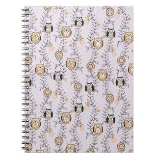 Cuaderno moderno de los búhos