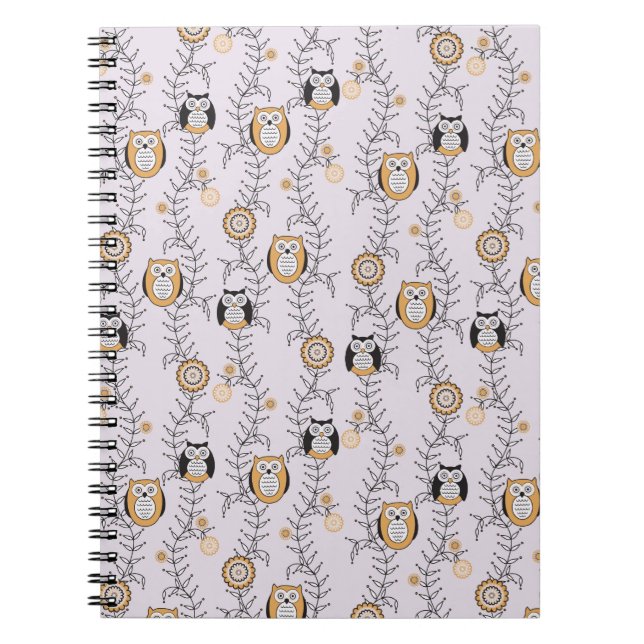 Cuaderno moderno de los búhos (Frente)