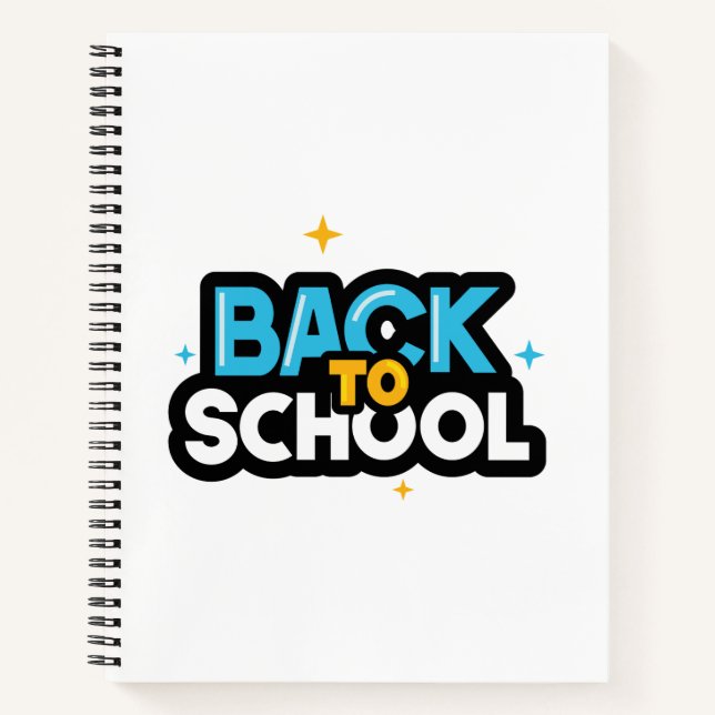 Cuaderno moderno | de vuelta a la escuela (Anverso)