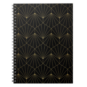 Cuaderno Moderno diseño de diamante art deco sin fisuras. T