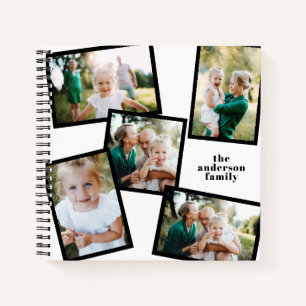 Cuaderno Moderno elegante de fotos múltiples personalizadas