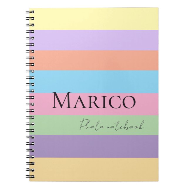 Cuaderno Moderno, elegante, lindo, simple y brillante (Frente)
