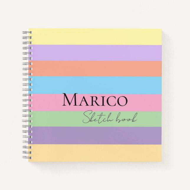 Cuaderno Moderno, elegante, lindo, simple y brillante (Anverso)
