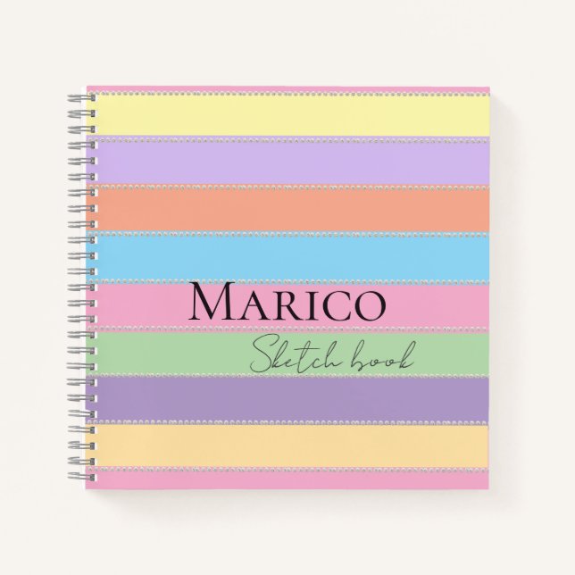 Cuaderno Moderno, elegante, lindo, simple y brillante (Anverso)