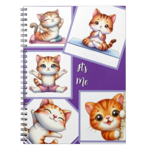 Cuaderno Moderno elegante multi foto familia elegante púrpu