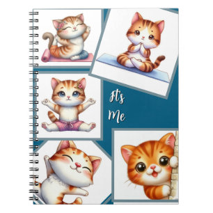 Cuaderno Moderno elegante multifoto familiar estilo Azul