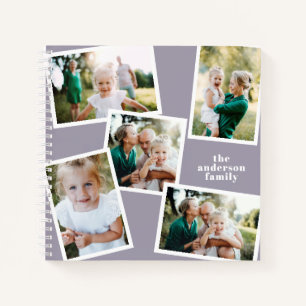 Cuaderno Moderno elegante y multifoto personalizada