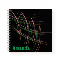 Cuaderno moderno espiral personalizable (22 x 22 c