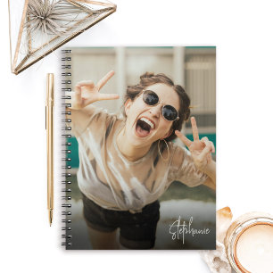 Cuaderno Moderno Foto y Nombre Completos