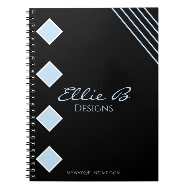 Cuaderno Moderno geométrico elegante minimalista  (Frente)