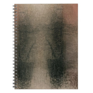 Cuaderno Moderno Grunge Abstracto Rosa Negro Dorado