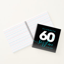 Cuaderno Moderno Helado Girly Azul 60 y Sizzling