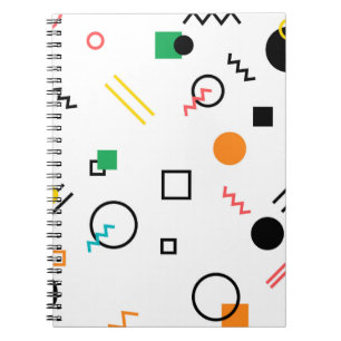Cuaderno Moderno, lúdico, fresco, moderno, geométrico Memph