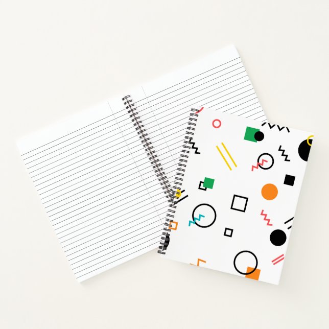 Cuaderno Moderno, lúdico, fresco, moderno, geométrico Memph (Interior)