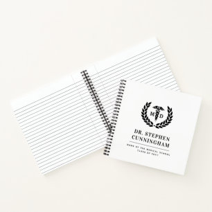 Cuaderno Moderno Médico de Medicine Med School Graduado