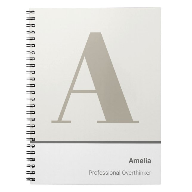 Cuaderno Moderno Minimalista Profesional Audaz (Frente)