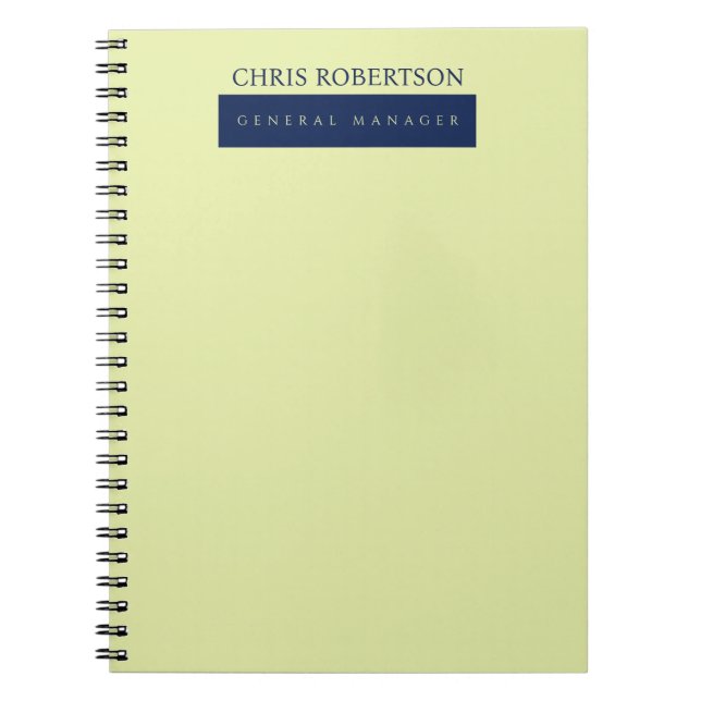 Cuaderno Moderno minimalista simple (Frente)