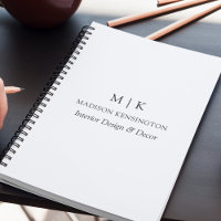 Moderno Monograma Minimalista o Agregar logotipo c