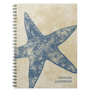 Cuaderno moderno personalizado de las estrellas de