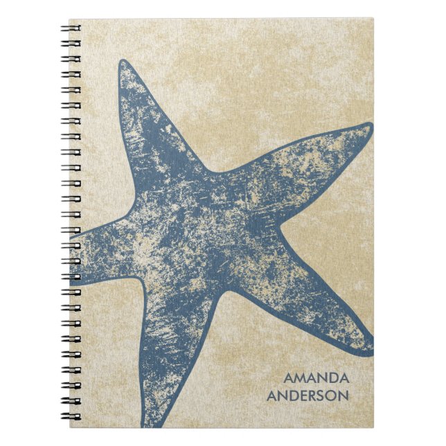 Cuaderno moderno personalizado de las estrellas de (Frente)