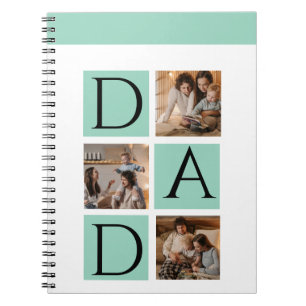 Cuaderno Moderno portátil de fotos en espiral - 5 Collages