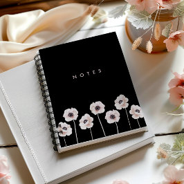 Cuaderno Moderno portátil Moody Wildflower