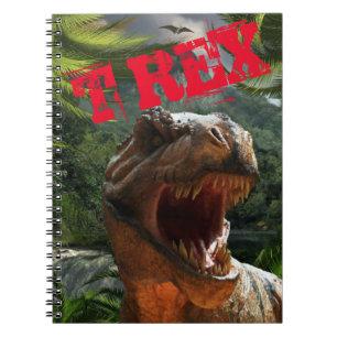 Cuaderno Moderno Red T Rex Dinosaurios