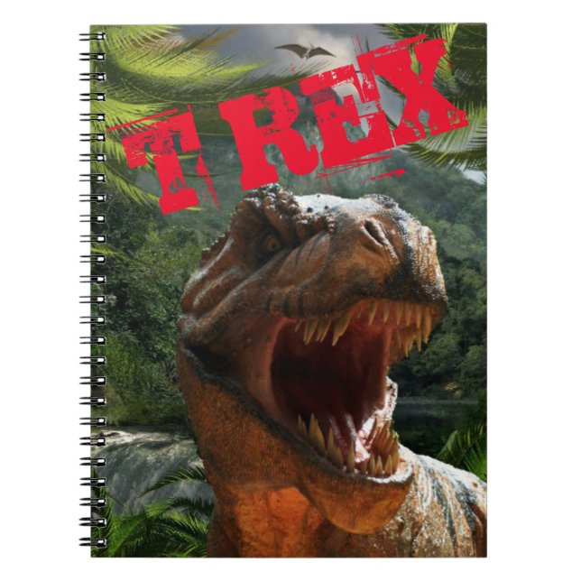 Cuaderno Moderno Red T Rex Dinosaurios (Frente)