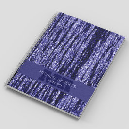 Cuaderno Moderno Relieve metalizado púrpura minimalista sim