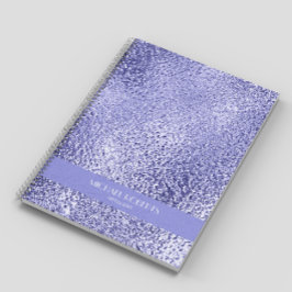 Cuaderno Moderno Relieve metalizado púrpura minimalista sim