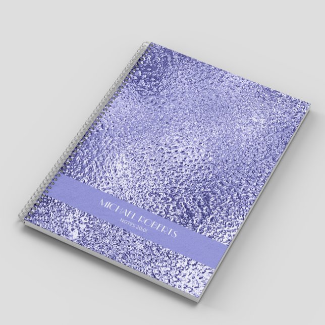 Cuaderno Moderno Relieve metalizado púrpura minimalista sim (Subido por el creador)