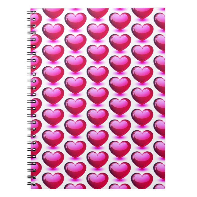 Cuaderno moderno rosa vibrante (Frente)