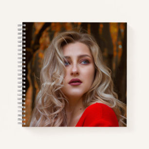 Cuaderno Moderno Simple Personalizado Una Foto