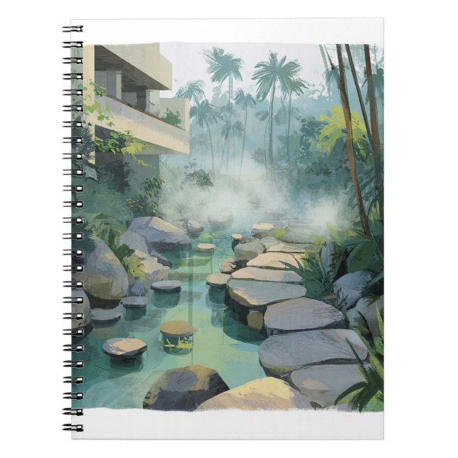 Cuaderno Moderno spa Jungle Stones Stones Art Notebook (Frente)