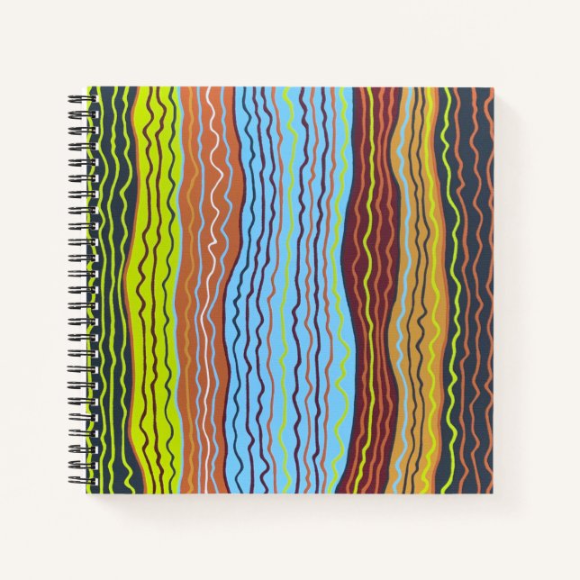 Cuaderno Moderno Squiggles 4 para portátiles (Anverso)