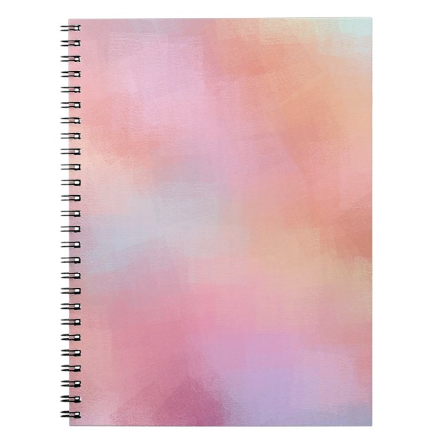 Cuaderno Moderno trendy Rojo Rosa Amarillo Azul Morado Verd (Frente)