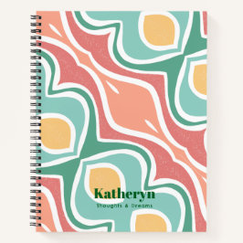 Cuaderno Moderno y elegante Bloc de notas Mint Green Spiral