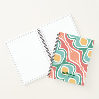 Cuaderno Moderno y elegante Bloc de notas Mint Green Spiral