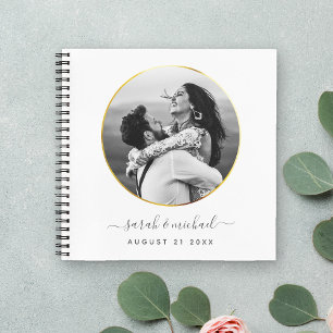 Cuaderno Moderno y elegante caligrafía Boda de fotografía