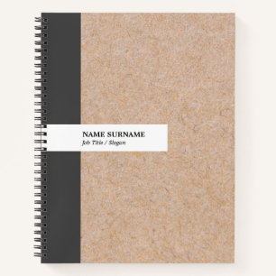 Cuaderno Moderno y elegante Kraft Stripe 8.5・11 Bloc de not