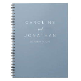 Cuaderno Moderno y elegante matrimonio personalizado Minima