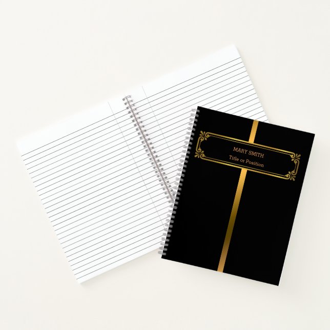 Cuaderno Moderno y elegante oro de mármol (Interior)