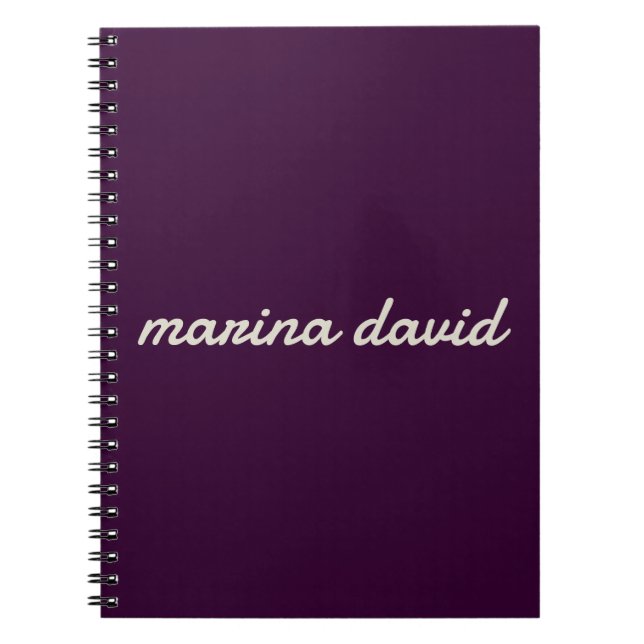 Cuaderno Moderno y elegante personalizado (Frente)