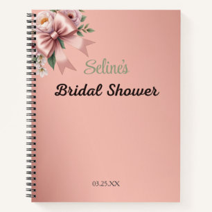 Cuaderno Moderno y elegante portátil de ducha de novia pers