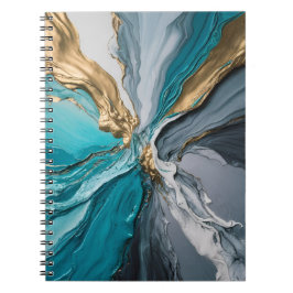 Cuaderno Moderno y elegante portátil de espiral de mármol a