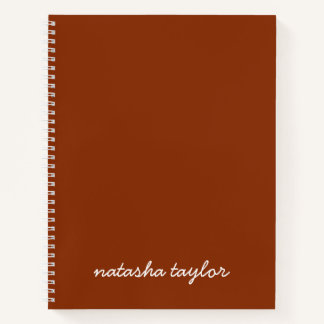 Cuaderno Moderno y moderno nombre de monograma de escritura