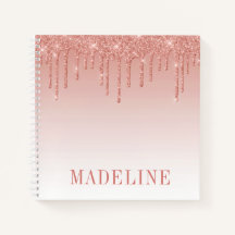 Moderno y moderno Rosa de moda Purpurina de oro