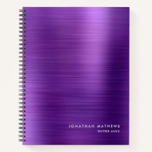 Moderno y simple metal cepillado púrpura