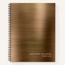 Moderno y simple oro cepillado metálico